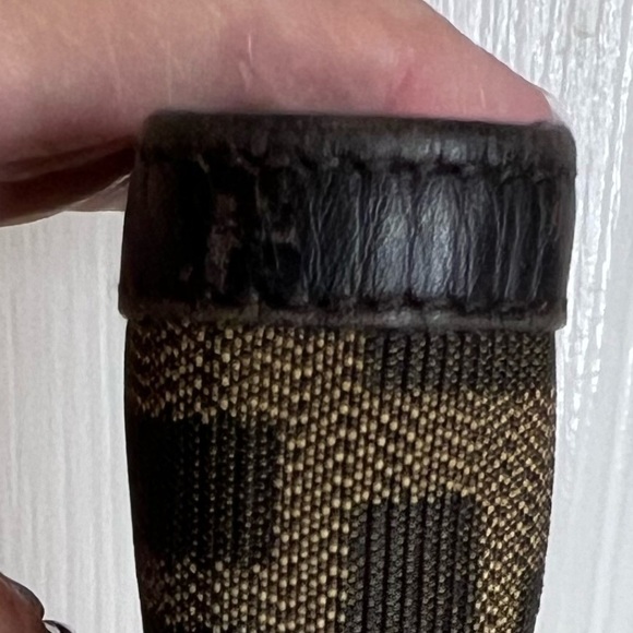 FENDI ZUCCA CANVAS SIGNATURE CONTINENTAL LEATHER LONG WALLET - Picture 7 of 16